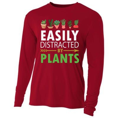 Easily Distracted By Plants Cooling Performance Long Sleeve Crew