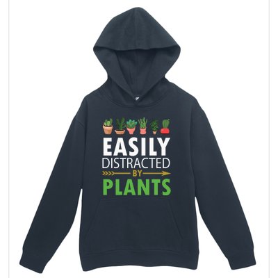 Easily Distracted By Plants Urban Pullover Hoodie