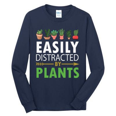 Easily Distracted By Plants Tall Long Sleeve T-Shirt