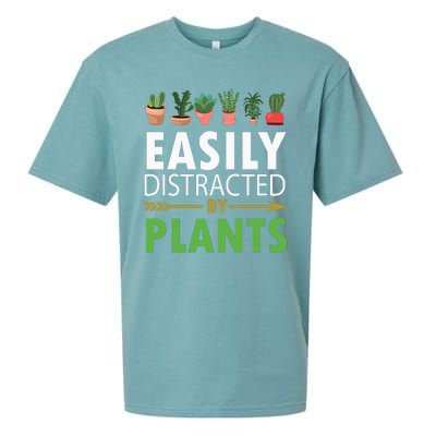 Easily Distracted By Plants Sueded Cloud Jersey T-Shirt