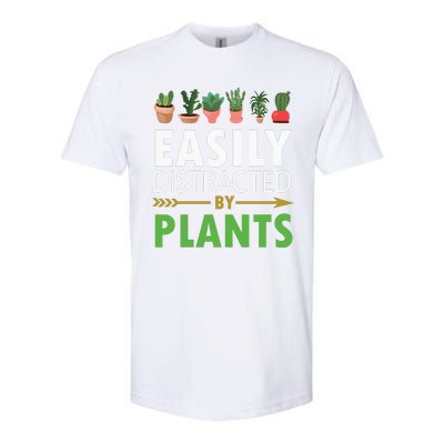 Easily Distracted By Plants Softstyle CVC T-Shirt