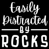 Easily Distracted By Rocks Geology Collecting Lovers 7-Panel Snapback Hat