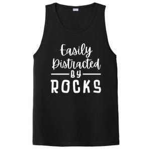 Easily Distracted By Rocks Geology Collecting Lovers PosiCharge Competitor Tank