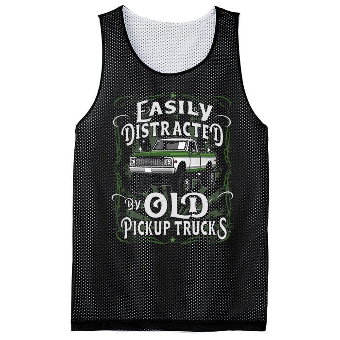 Easily Distracted By Old Pickup Trucks Easily Distracted By Mesh Reversible Basketball Jersey Tank