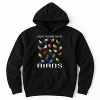 Easily Distracted By Birds Birdwatching Lover Birdwatcher Hoodie