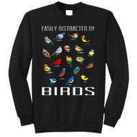 Easily Distracted By Birds Birdwatching Lover Birdwatcher Sweatshirt