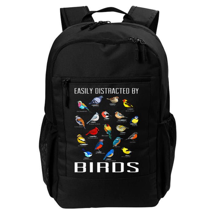 Easily Distracted By Birds Birdwatching Lover Birdwatcher Backpack