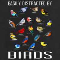 Easily Distracted By Birds Birdwatching Lover Birdwatcher Beanie