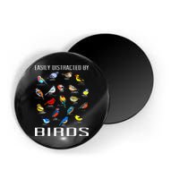 Easily Distracted By Birds Birdwatching Lover Birdwatcher Magnet