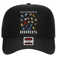 Easily Distracted By Birds Birdwatching Lover Birdwatcher Trucker Hat