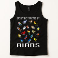 Easily Distracted By Birds Birdwatching Lover Birdwatcher Tank Top