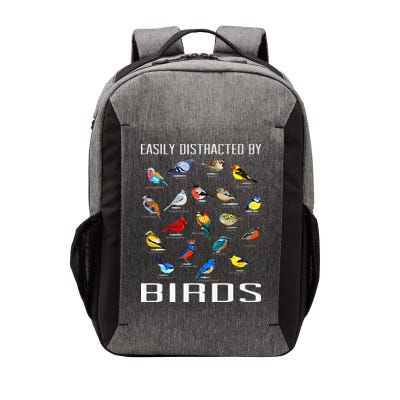 Easily Distracted By Birds Birdwatching Lover Birdwatcher Vector Backpack