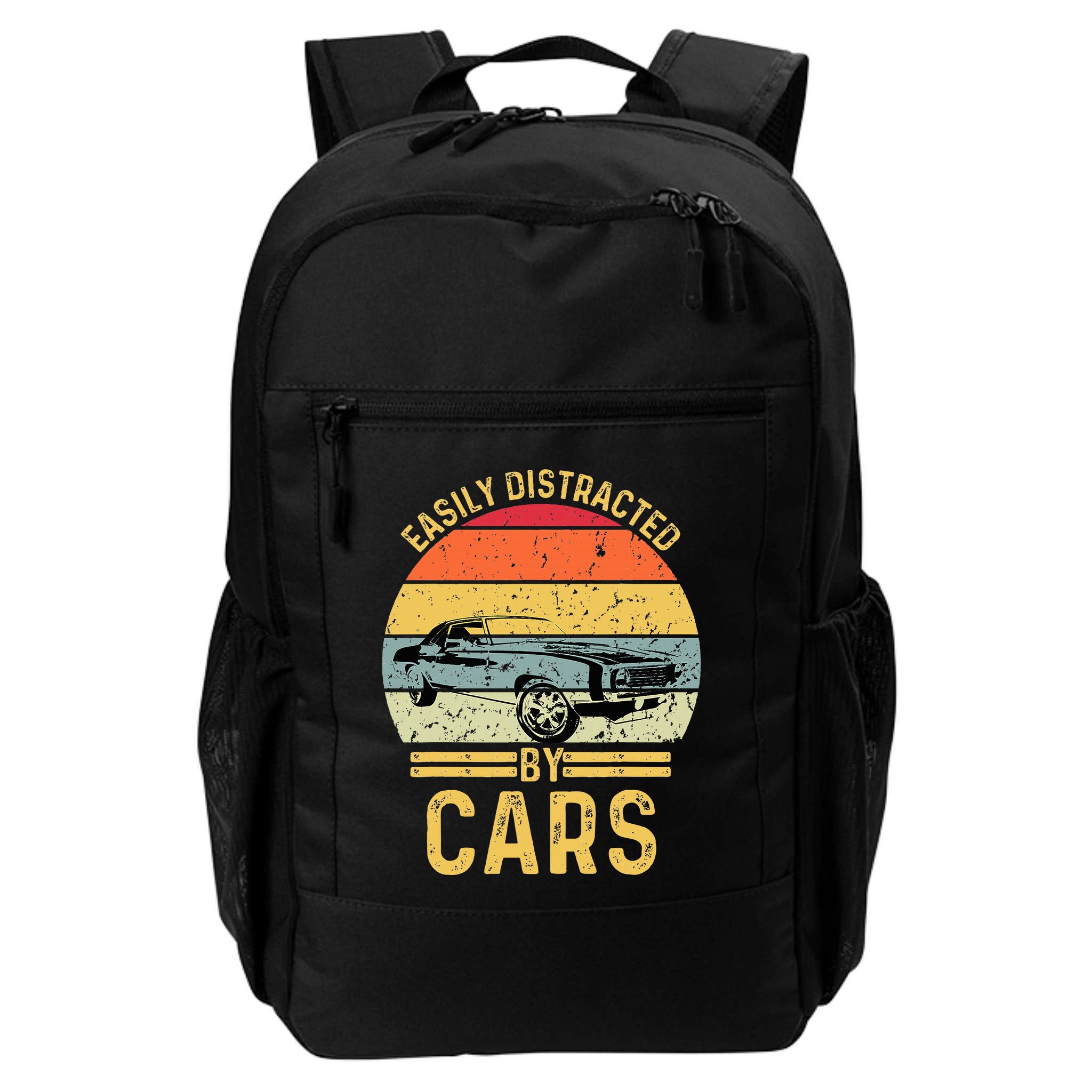Easily Distracted By Cars Automobile Car Lover Backpack