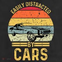 Easily Distracted By Cars Automobile Car Lover 25L Jumbo Tote