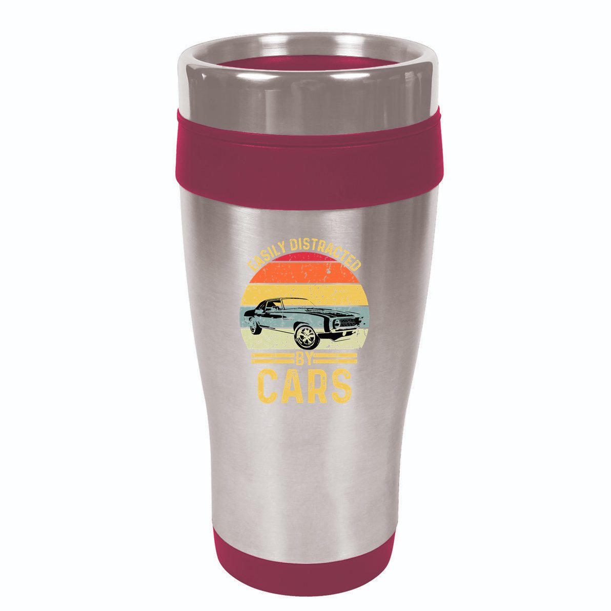 Easily Distracted By Cars Automobile Car Lover 16oz Travel Tumbler