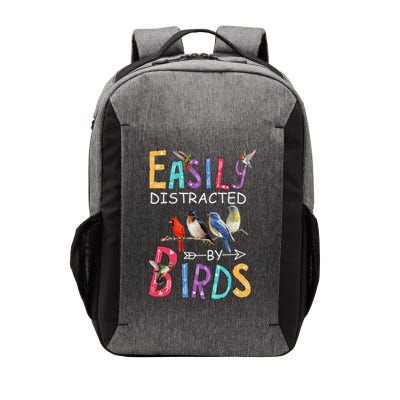 Easily Distracted By Birds Funny Bird Vector Backpack