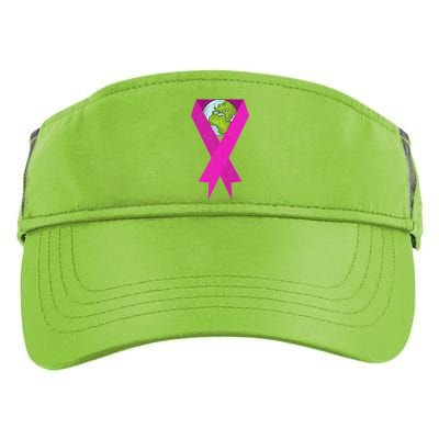 Earth Day Breast Cancer Warrior Pink Ribbon Chemo Patient Gift Adult Drive Performance Visor