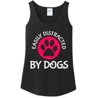 Easily Distracted By Dogs Ladies Essential Tank