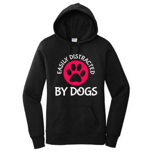 Easily Distracted By Dogs Women's Pullover Hoodie