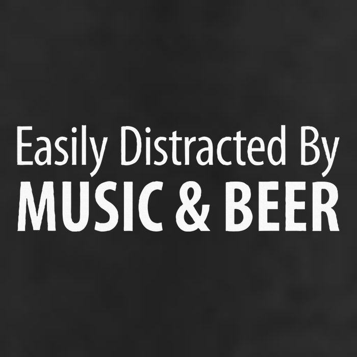 Easily Distracted By Music & Beer 15oz Campfire Ceramic Mug