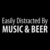 Easily Distracted By Music & Beer Cooling Performance Long Sleeve Crew