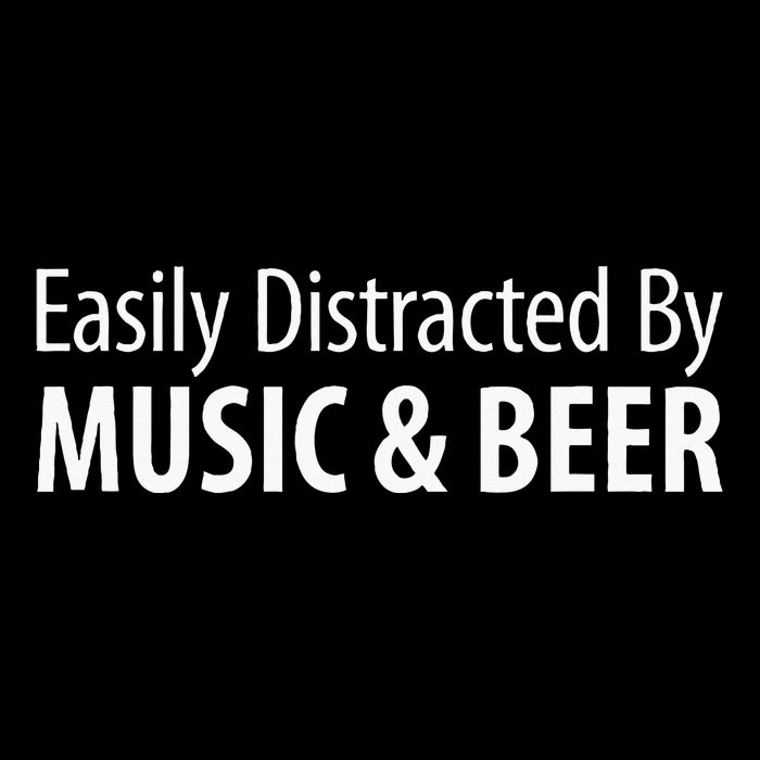 Easily Distracted By Music & Beer Cooling Performance Long Sleeve Crew