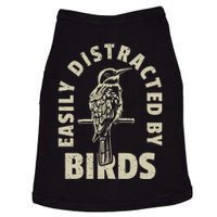 Easily Distracted By Birds Bird Cage Vintage Distress Doggie Tank