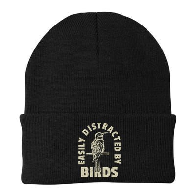 Easily Distracted By Birds Bird Cage Vintage Distress Beanie