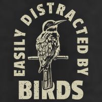 Easily Distracted By Birds Bird Cage Vintage Distress Beanie