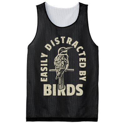 Easily Distracted By Birds Bird Cage Vintage Distress Mesh Reversible Basketball Jersey Tank