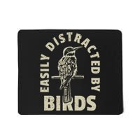 Easily Distracted By Birds Bird Cage Vintage Distress Mousepad