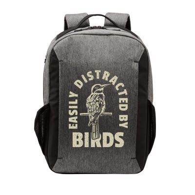 Easily Distracted By Birds Bird Cage Vintage Distress Vector Backpack