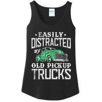 Easily Distracted By Old Pickup Trucks Cute Trucker Ladies Essential Tank