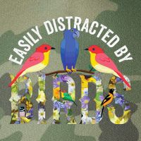 Easily Distracted By Birds Funny Bird Wtahers Legacy Tie Dye Trucker Hat