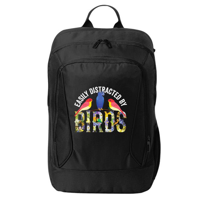 Easily Distracted By Birds Funny Bird Wtahers City Backpack