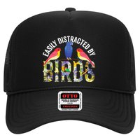 Easily Distracted By Birds Funny Bird Wtahers Hat