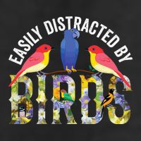 Easily Distracted By Birds Funny Bird Wtahers Hat