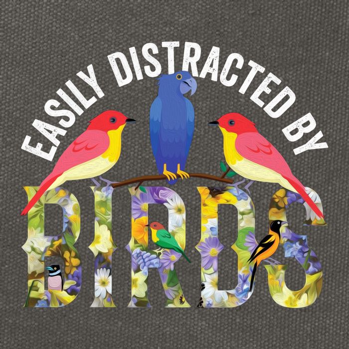 Easily Distracted By Birds Funny Bird Wtahers Cotton Canvas Backpack