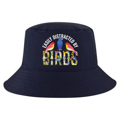 Easily Distracted By Birds Funny Bird Wtahers Cool Comfort Performance Bucket Hat