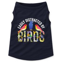Easily Distracted By Birds Funny Bird Wtahers Doggie Tank