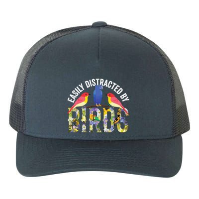 Easily Distracted By Birds Funny Bird Wtahers Yupoong Adult 5-Panel Trucker Hat
