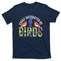 Easily Distracted By Birds Funny Bird Wtahers T-Shirt