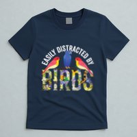 Easily Distracted By Birds Funny Bird Wtahers T-Shirt