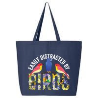 Easily Distracted By Birds Funny Bird Wtahers 25L Jumbo Tote