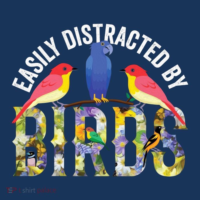 Easily Distracted By Birds Funny Bird Wtahers Baby Bodysuit