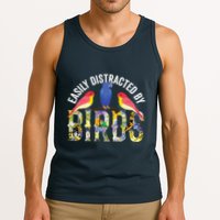 Easily Distracted By Birds Funny Bird Wtahers Tank Top