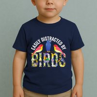 Easily Distracted By Birds Funny Bird Wtahers Toddler T-Shirt
