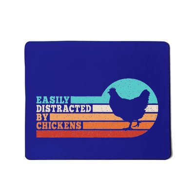 Easily Distracted By Chickens Mousepad