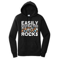 Easily Distracted By Rock Vintage Women's Pullover Hoodie