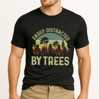 Easily Distracted By Trees Funny Tree Planting Trees Performance Shirt